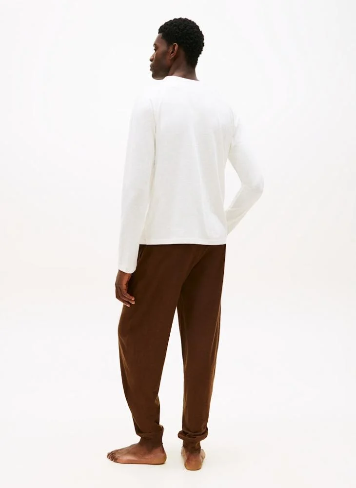 TOMMY HILFIGER Essential Textured Long Sleeve Pyjama Set