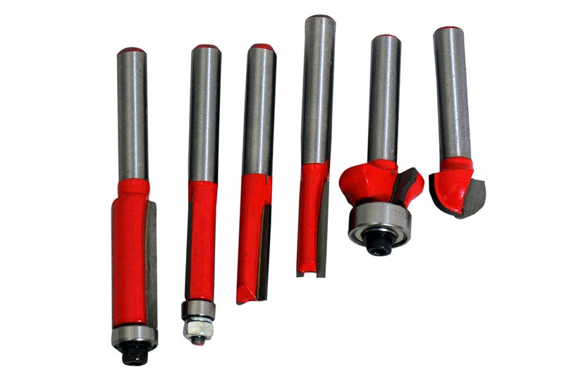 Jon Bhandari Tools 6pc Router Trimmer Bit Set 6.35mm – Premium Woodworking Router Bits for Trimming, Grooving & Edge Finishing on MDF, Hardwood, Laminate, Chipboard & Softwood - Image 3