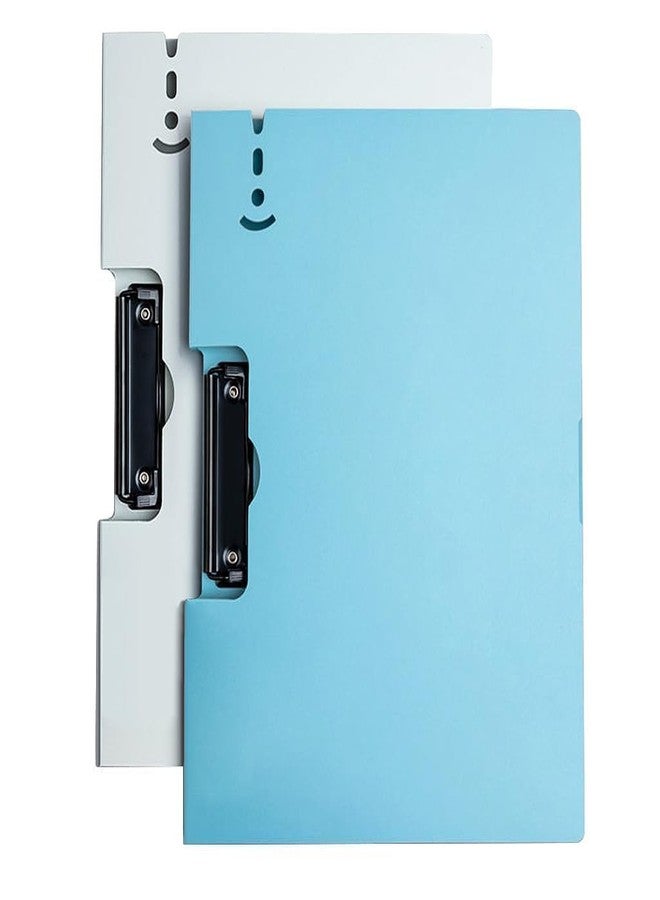 Hidak Side Open Writing Pad File Folder File Pad A4 360 Over Flip Writing Pad Waterproof Foldover Clipboards File Folder Flip Profile Clips Hardback Boards Form Organizer for Business Office HOM (2) - Image 1