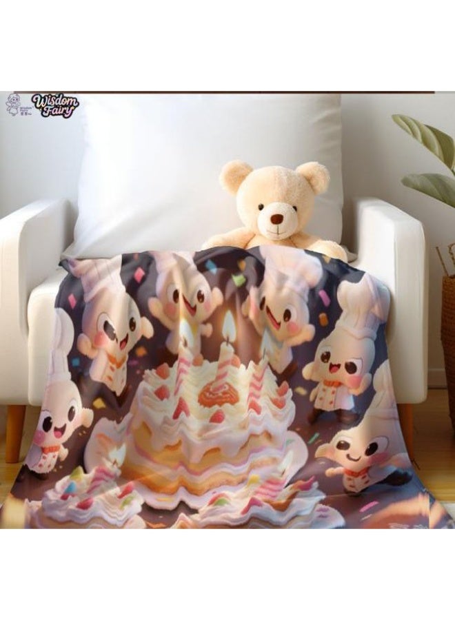 عام Wisdom Fairy (أحدث) بطانية رقيقة من الفانيلا (دافئة ومريحة، ومناسبة للنوم، واستخدام اللعبة، وإزالة الغبار والرمل) 150 سم * 200 سم - 88 - Image 1