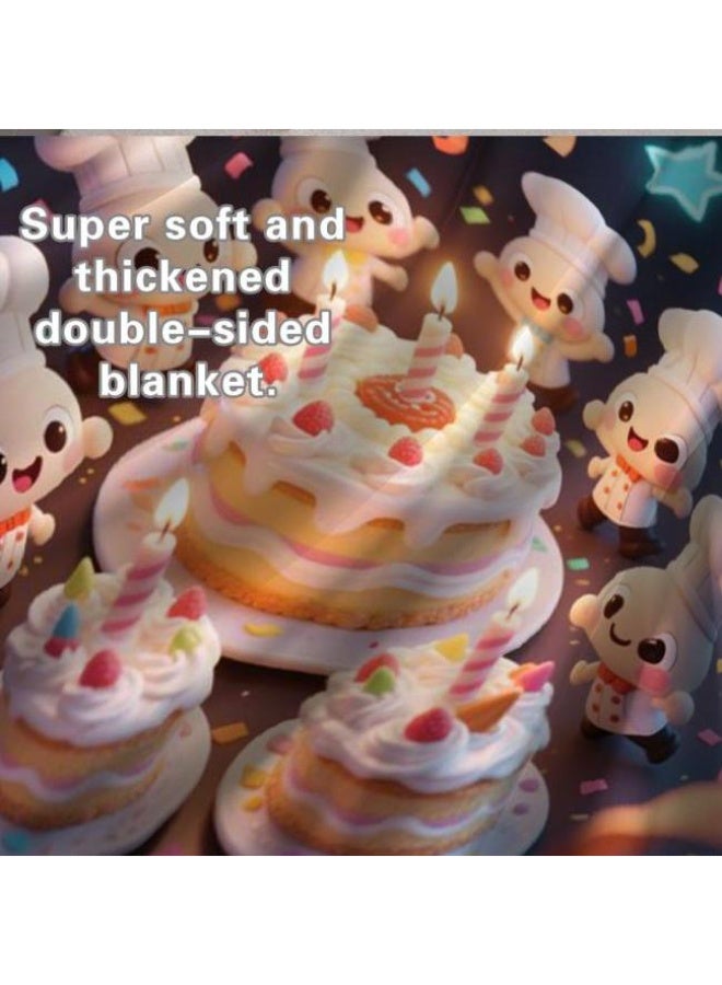 عام Wisdom Fairy (أحدث) بطانية رقيقة من الفانيلا (دافئة ومريحة، ومناسبة للنوم، واستخدام اللعبة، وإزالة الغبار والرمل) 150 سم * 200 سم - 88 - Image 5