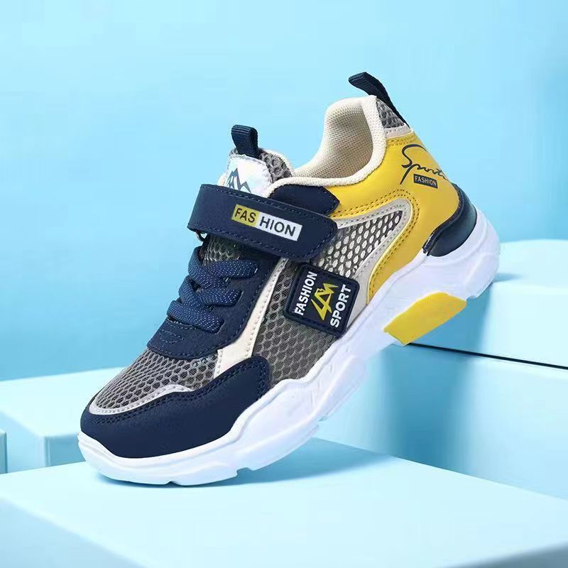 Mesh Sneakers Lightweight Flexible Sole Walking Shoes For Kids Indoor And Outdoor Activities - Image 1