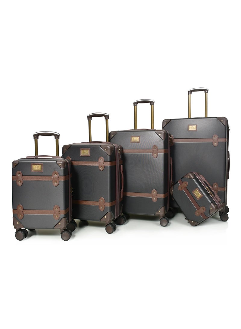 مورانو شنط سفر من مورانو مكون من خمس قطع لون أسود - Image 2