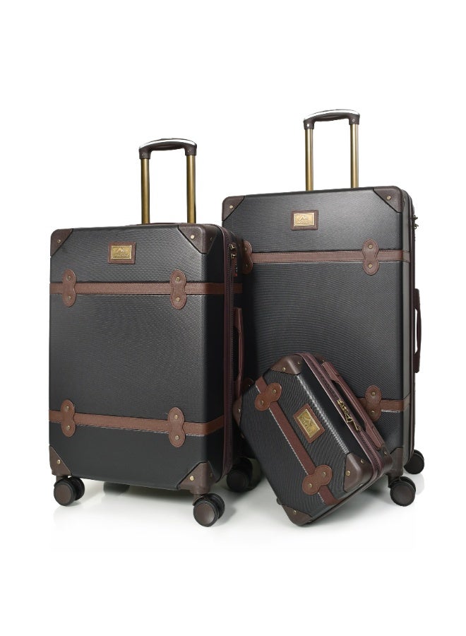 مورانو شنط سفر من مورانو مكون من خمس قطع لون أسود - Image 4