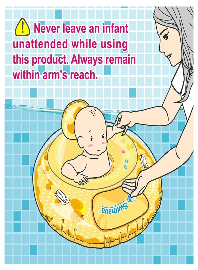 Swimava G3 Baby Swim Seat Ring (Age 6-36 Months), Inflatable Swimming Float, Foldable Lightweight Pool Swim Training Aid for Babies, Infants and Toddlers (Duckie) - Image 2
