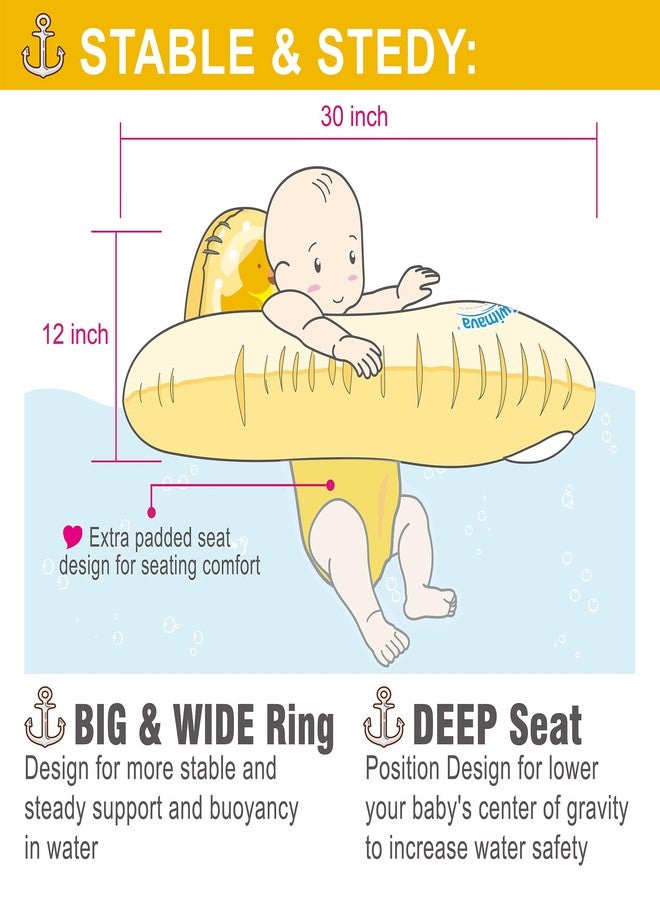 Swimava G3 Baby Swim Seat Ring (Age 6-36 Months), Inflatable Swimming Float, Foldable Lightweight Pool Swim Training Aid for Babies, Infants and Toddlers (Duckie) - Image 5