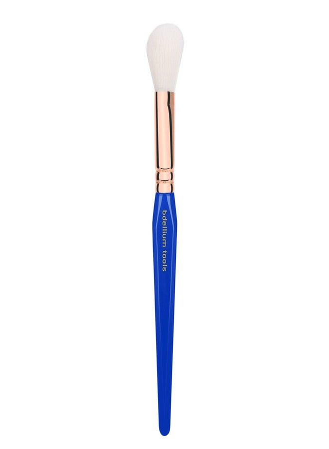 Bdellium Tools Professional Makeup Brush - Golden Triangle 942 Slanted Contour - With All Vegan and Soft Synthetic Fibers, For Adding Dimension to the Face (Blue, 1pc) - Image 3