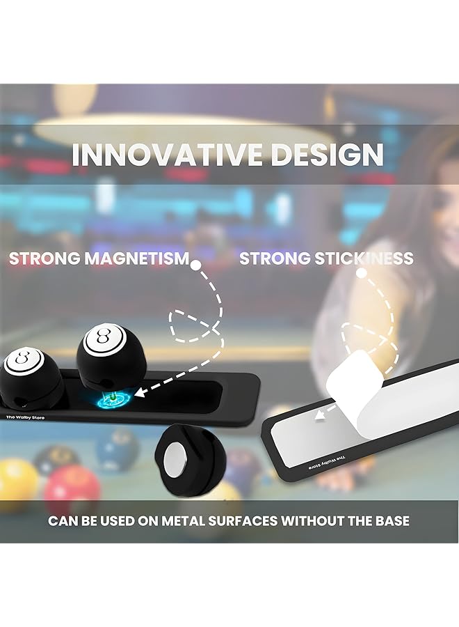 إيروريكس حامل أسلاك مغناطيسي وحامل كابل مغناطيسي لإدارة كابلات السيارة وحامل أسلاك مكتب للمنزل والمكتب والهاتف والسيارة والحائط وسطح المكتب وطاولة بجانب السرير باللون الأسود - Image 2
