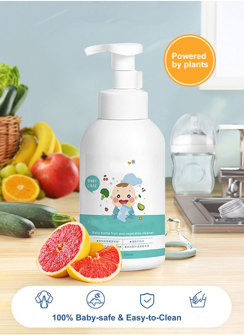 Splendors - 500ml*2 Baby Feeding Bottle Cleanser Instant Foaming Soap Hypoallergenic Soap Baby-safe Easy-to-clean - Image 1