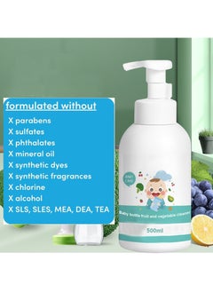 Splendors 500ml*2 Baby Feeding Bottle Cleanser Instant Foaming Soap Hypoallergenic Soap Baby-safe Easy-to-clean  - Image 4