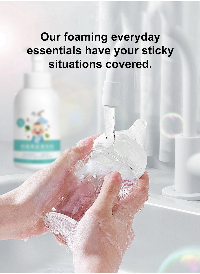 Splendors - 500ml*2 Baby Feeding Bottle Cleanser Instant Foaming Soap Hypoallergenic Soap Baby-safe Easy-to-clean - Image 1