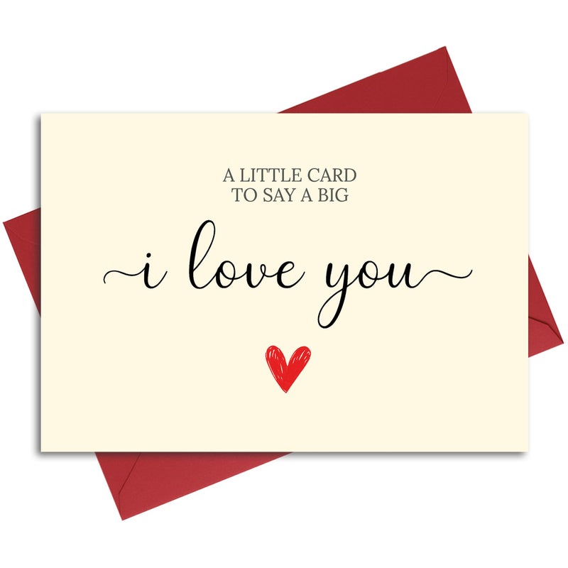 Cheerin Romantic Love Card with Envelope - Anniversary Card for Him and Her - Sweetest Day Cards for Husband, Wife, Girlfriend, Boyfriend and Fiance - Happy Birthday Gift 5x7 Inch - Image 1