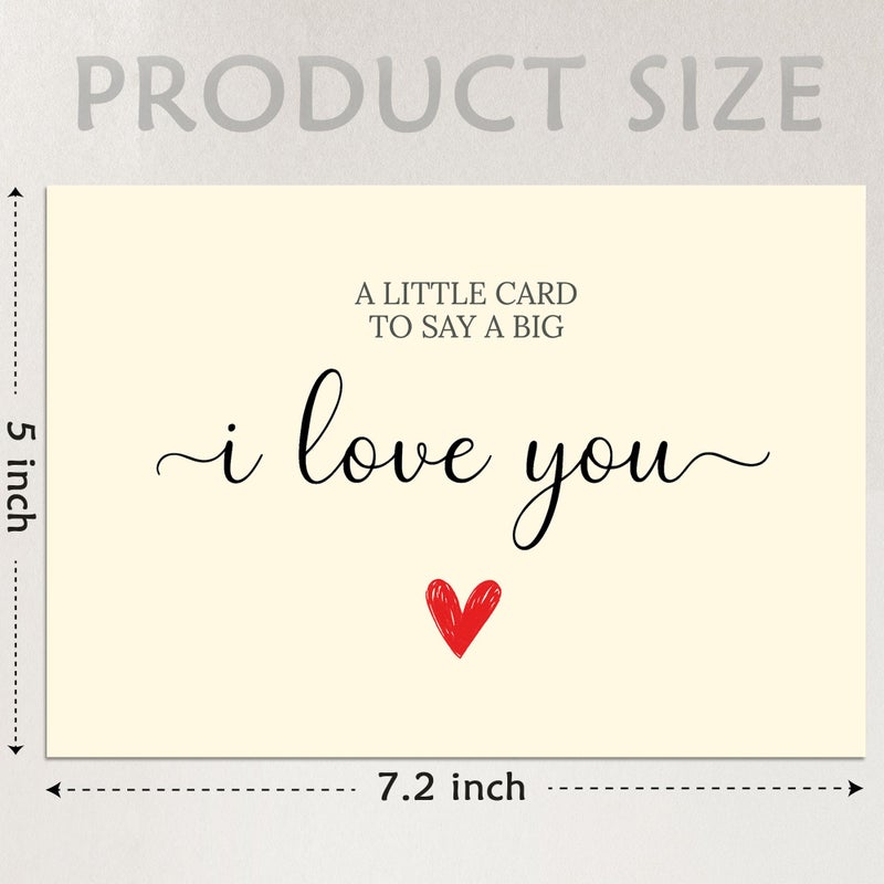 Cheerin Romantic Love Card with Envelope - Anniversary Card for Him and Her - Sweetest Day Cards for Husband, Wife, Girlfriend, Boyfriend and Fiance - Happy Birthday Gift 5x7 Inch - Image 3