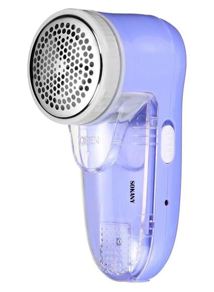 sokany Electric Rechargeable Lint Remover Blue 18x11cm - Image 1