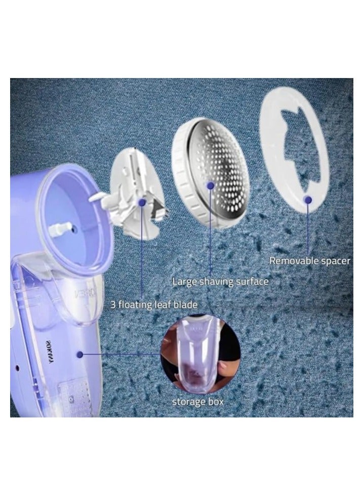 sokany Electric Rechargeable Lint Remover Blue 18x11cm - Image 3