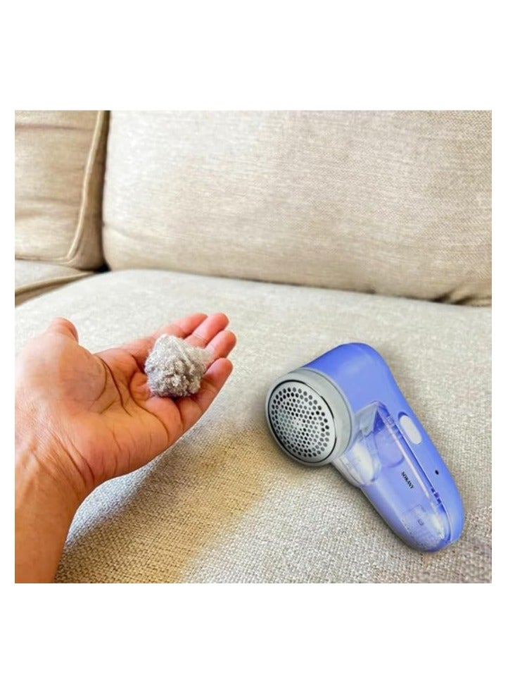 sokany Electric Rechargeable Lint Remover Blue 18x11cm - Image 4