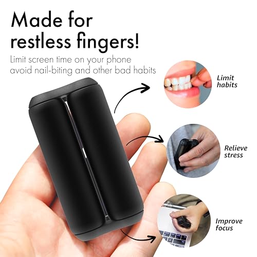 ONO Roller - Handheld Fidget Toy for Adults | Help Relieve Stress, Anxiety, Tension | Promotes Focus, Clarity | Compact, Portable Design (Junior Size/Aluminum, Black) - Image 2