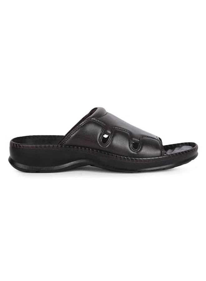 Liberty Coolers Meta-2 Slippers for Man | Leather Slippers for Men | Slip On Chappal for Men | Comfortable Flat Slipper | Gents Slipper for Home, Office & Travel Comfortable Fit for Every Occasion - Image 4