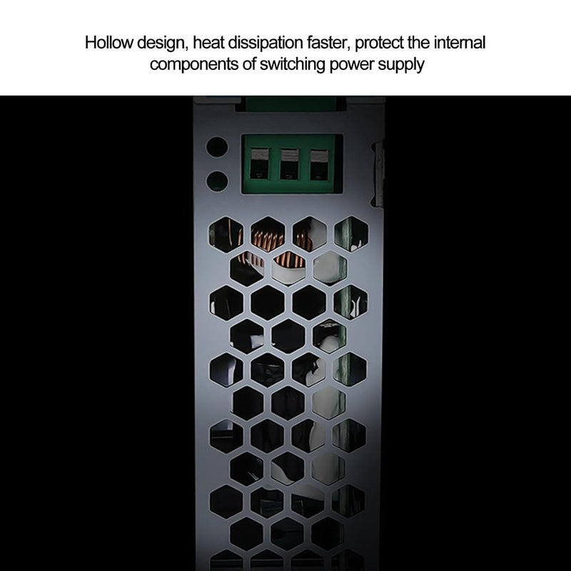 Rail Power Supply, NDR‑120‑24 Rail Power Supply, Industrial Din Rail Switching Power Supply 5A Rail Power Supply Switch for Industrial Residential Applications - Image 3