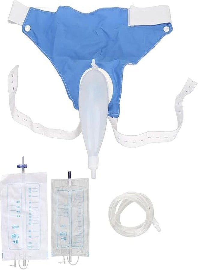 Jenibri Urine Collector - Urinal for Breathable Adjustable Reusable Silicone Collector with Portable Wearable Odour - Free Urinary Drainage Bag System with 2000 ml and 1000ml bags - Image 1