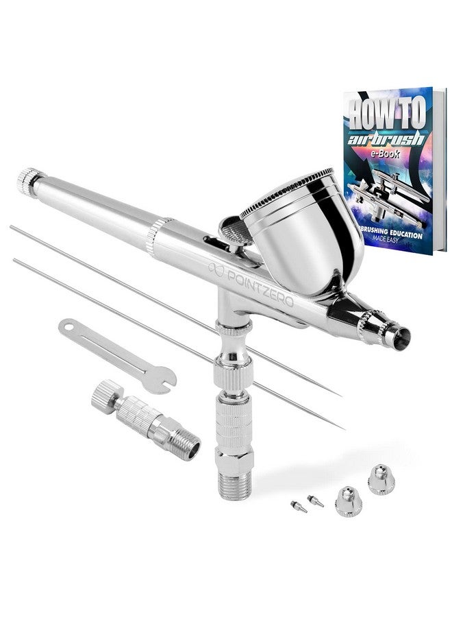 POINTZERO Dualaction 7Cc Gravityfeed Airbrush 3 Tip Set (.2Mm .3Mm .5Mm) - Image 1