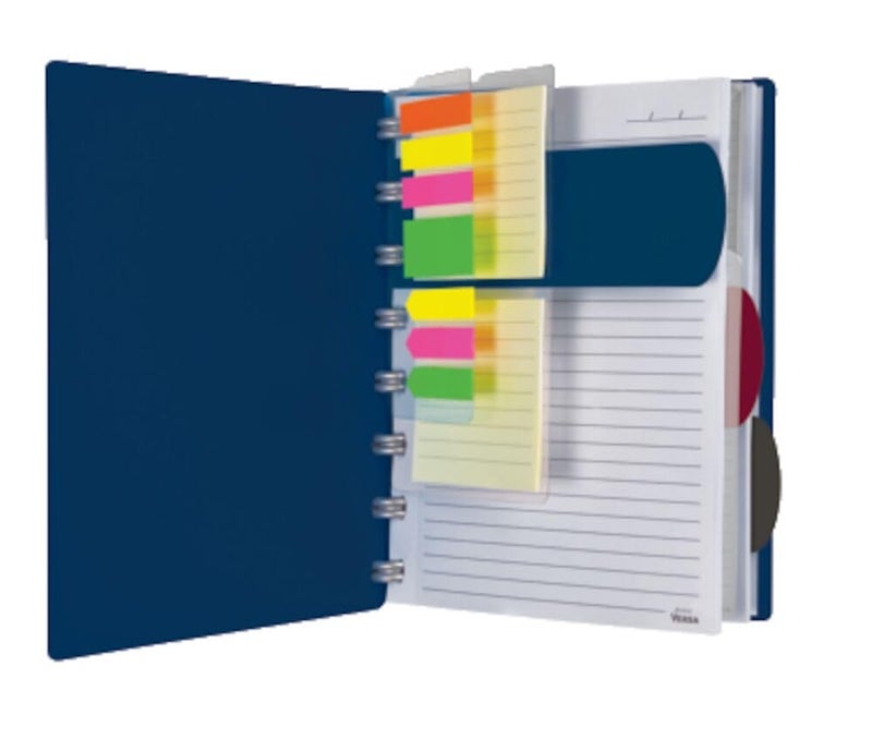 Ampad Versa Crossover Notebook 6 x 9 Inch Size WideRuled Navy 60 Sheets 25635