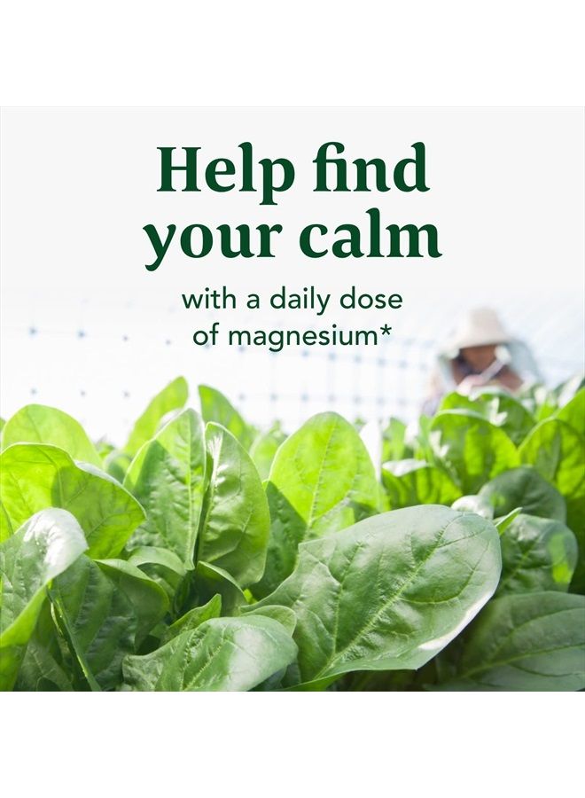 MegaFood Magnesium - Supports Nerve and Muscle Function - Mineral Supplement with Spinach - Vegan, Gluten-Free, and Made without Dairy - 60 Tabs - Image 3