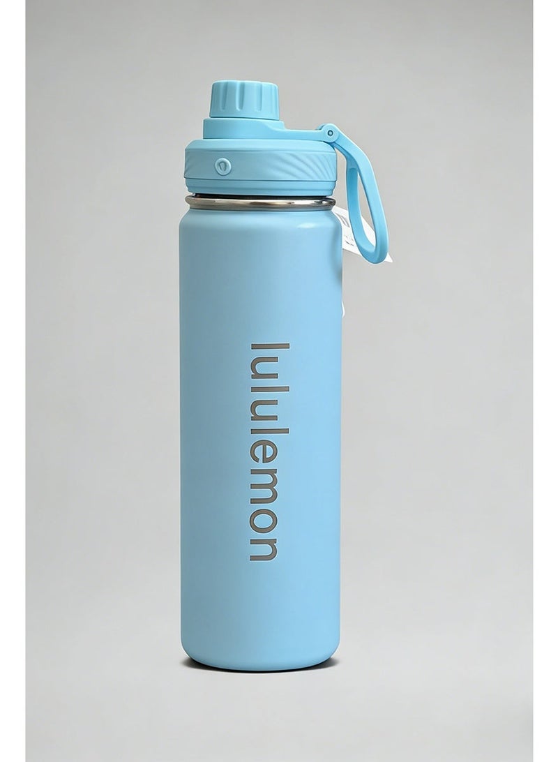 lululemonStainless steel sports vacuum insulated water bottle, suitable for holding water, iced tea, hot tea, etc., with a capacity of 710 milliliters - Image 1