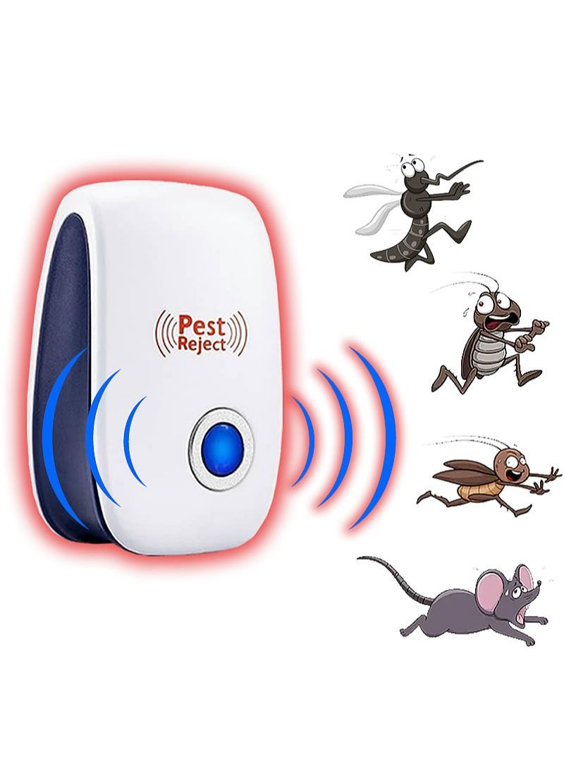 Pest Reject Ultrasonic Electronic Pest Repeller with Night Light Home Safe Mosquito Repellent for Mice Mosquitoes Ants Spiders Cockroaches - Image 1