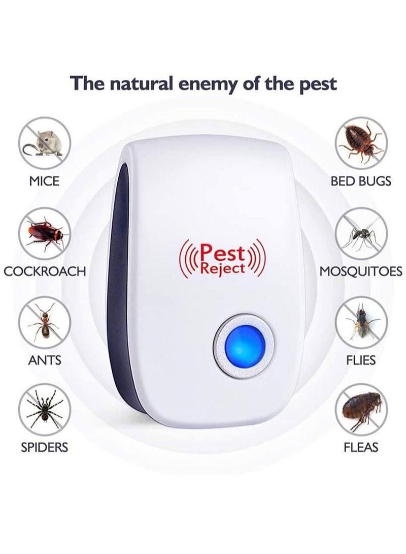 Pest Reject Ultrasonic Electronic Pest Repeller with Night Light Home Safe Mosquito Repellent for Mice Mosquitoes Ants Spiders Cockroaches - Image 4