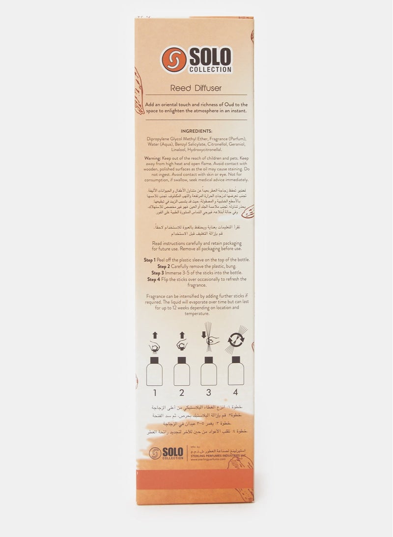 SOLO Collection Premium Reed Diffuser, 110ml- Intense OUD, Long Lasting Reed Diffuser With Incense Sticks , Home Fragrance Aromatherapy Reed Diffuser - Image 4