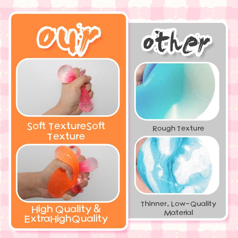 JIACAI 3pcs Squishy Stress Balls - Sensory Toys for Kids with Unique Needs - Great for Classrooms, Home, and Playtime (3pcs) - Image 5