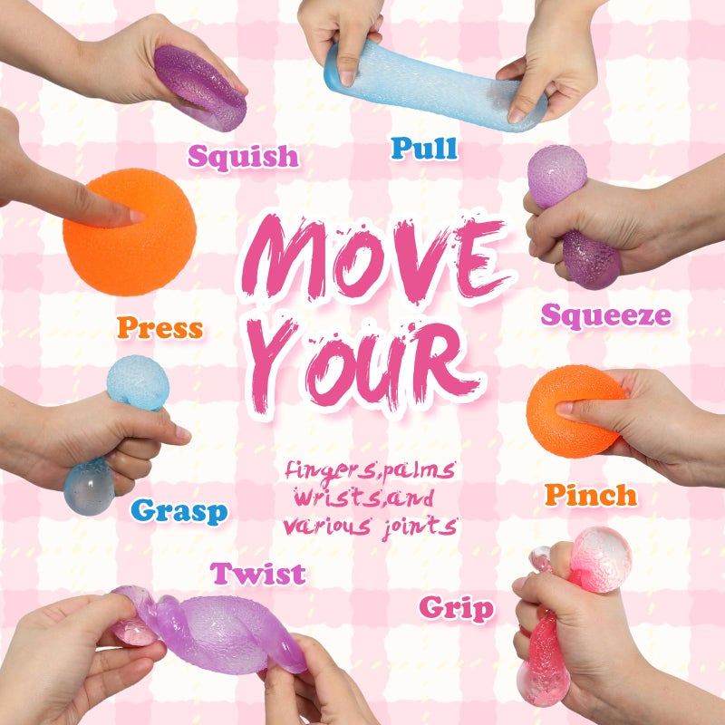 JIACAI 3pcs Squishy Stress Balls - Sensory Toys for Kids with Unique Needs - Great for Classrooms, Home, and Playtime (3pcs) - Image 4