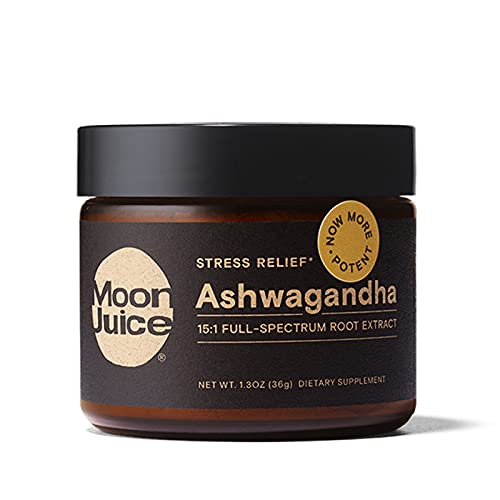 Moon Juice Ashwagandha by Moon Juice - Organic Ashwagandha KSM 66 Root Powder Extract Supplement (15:1 Extract) - Natural Stress Relief, Focus Support & Mood Support - Vegan, Non-GMO, Gluten-Free (72 Servings) - Image 1