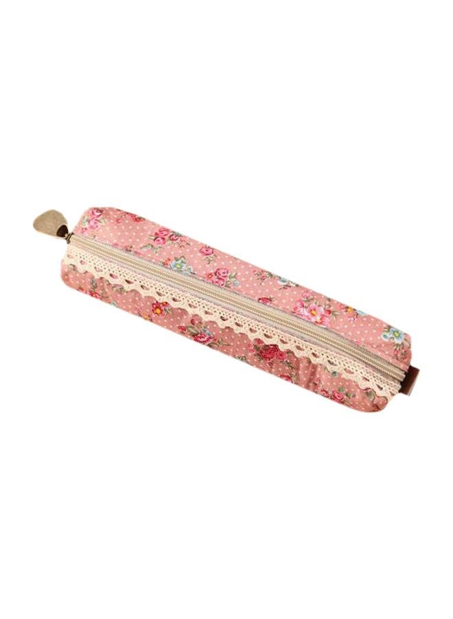 Beauenty Floral Printed Pencil Case Pink/Green/Blue - Image 1