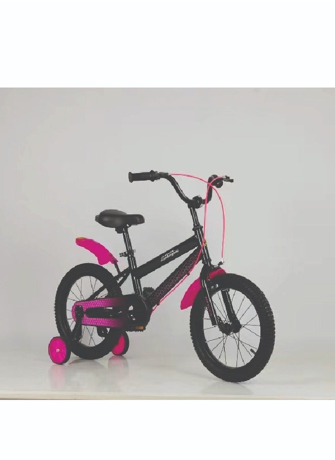 LAMBORGHINI Lamborghini Bicycle for Children, 16-inch Wheels Suitable for 7-15 Years Old,Non-Slip Handle Design,and Adjustable Seat,High-Carbon Steel Material Stable Structure,Universal Riding Bike for Boys and Girls - Pink color  - Image 1