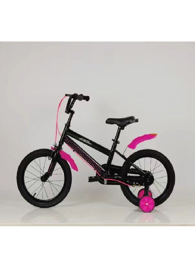 LAMBORGHINI Lamborghini Bicycle for Children, 16-inch Wheels Suitable for 7-15 Years Old,Non-Slip Handle Design,and Adjustable Seat,High-Carbon Steel Material Stable Structure,Universal Riding Bike for Boys and Girls - Pink color  - Image 2