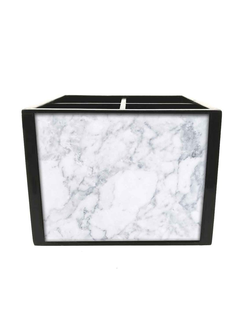 Nutcase Nutcase Designer Cutlery Stand Holder Silverware CaddySpoons Forks Knives Organizer for Dining Table kitchen W575 x H 425 x L55 White Marble  - Image 3