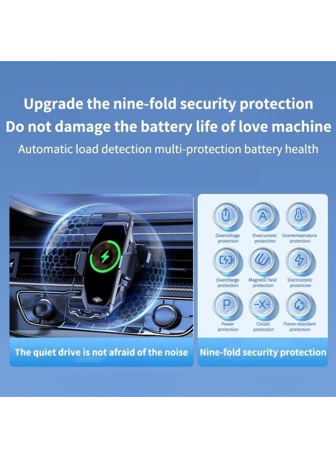 Multipurpose Car Wireless Charger Infrared Automatic Induction Car Mobile Phone Bracket - Image 4