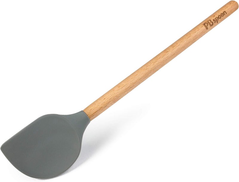PBspoon Peanut Butter Spoon - Jar Cleaning Spatula with Wooden Handle, Food-Safe & BPA-Free, Perfect for Scraping, Scooping, and Spreading Nut Butters and Spreads - Image 3