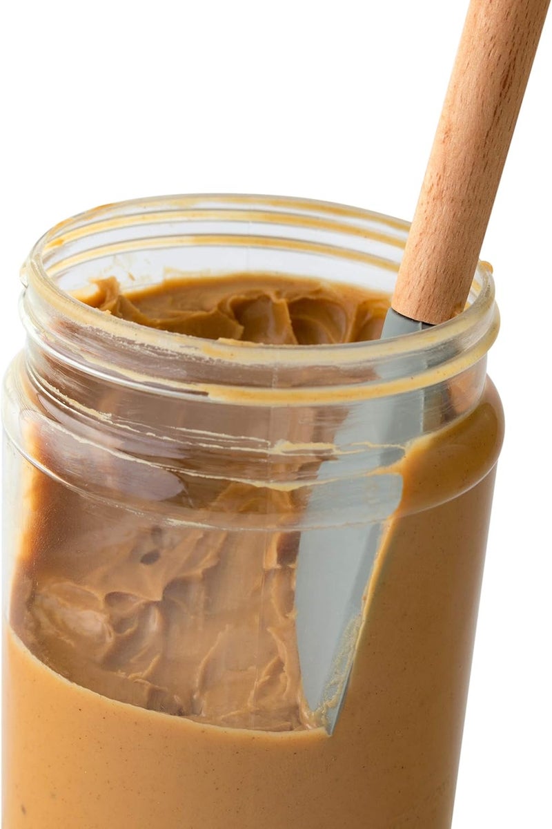PBspoon Peanut Butter Spoon - Jar Cleaning Spatula with Wooden Handle, Food-Safe & BPA-Free, Perfect for Scraping, Scooping, and Spreading Nut Butters and Spreads - Image 2