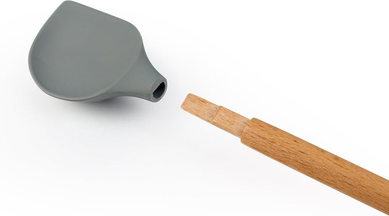 PBspoon Peanut Butter Spoon - Jar Cleaning Spatula with Wooden Handle, Food-Safe & BPA-Free, Perfect for Scraping, Scooping, and Spreading Nut Butters and Spreads - Image 4