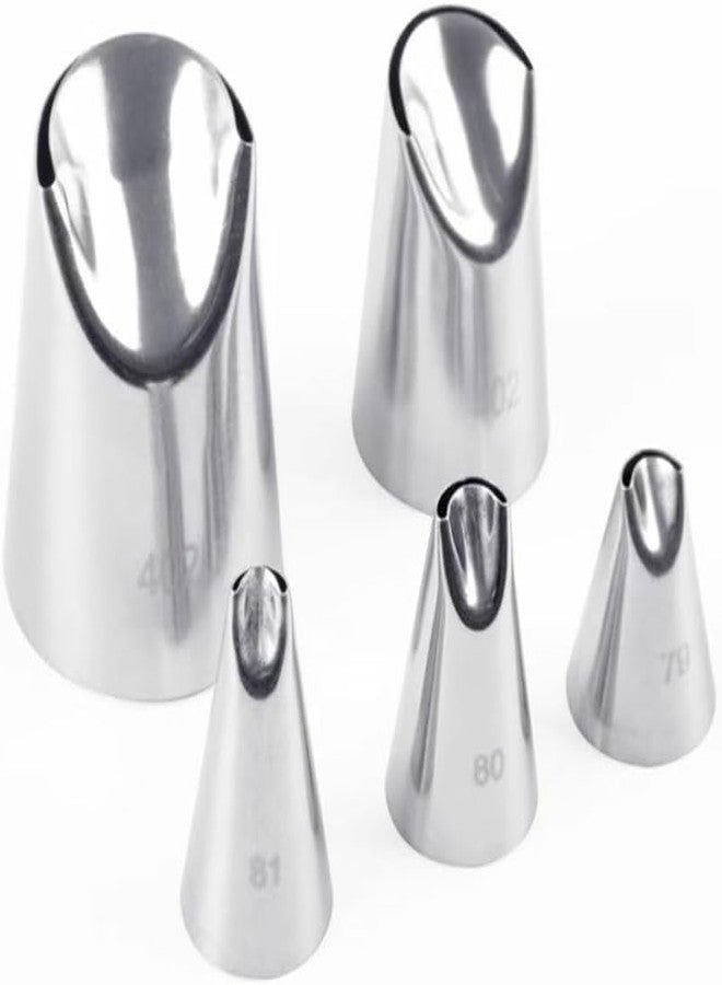 aoukoslt Silver Flower Piping Tips Rose Petal Pastry Tips Chrysanthemum Tips Flower Icing Piping Cream Nozzle For Cake Cupcake Decorating, Decorating Tools, Icing and Piping Tips (402L) - Image 3