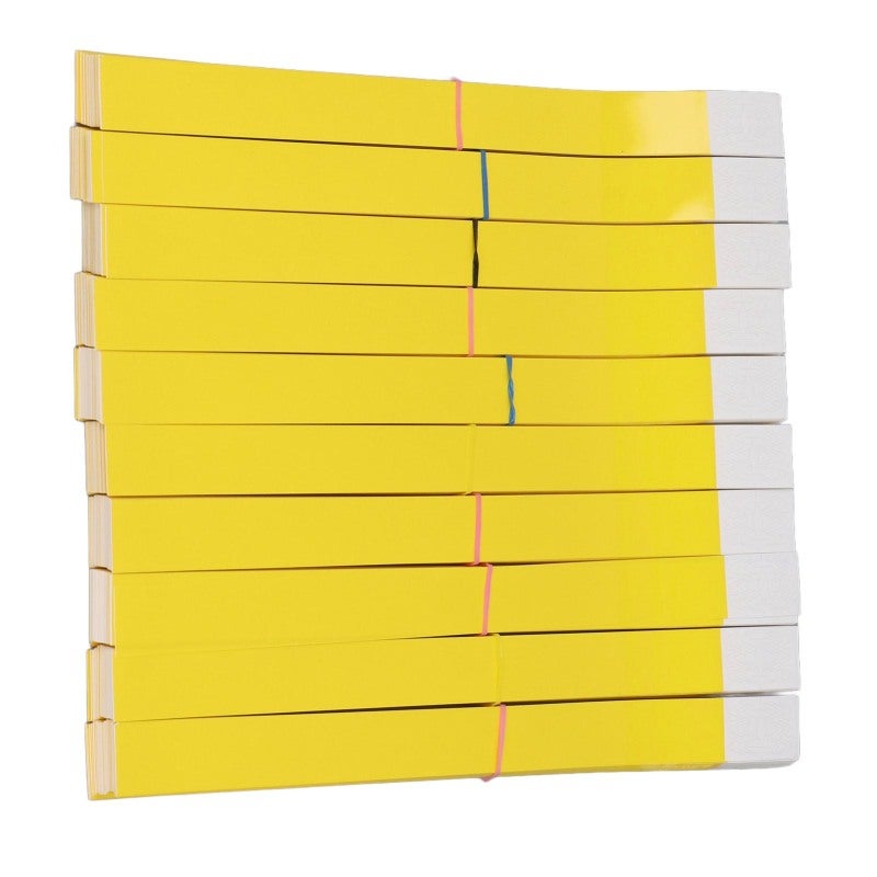 Disposable Wristbands 1000 Yellow Waterproof Adjustable - Tear Resistant Event Wristbands for Playgrounds Concerts Crowded Event Identification - Image 3