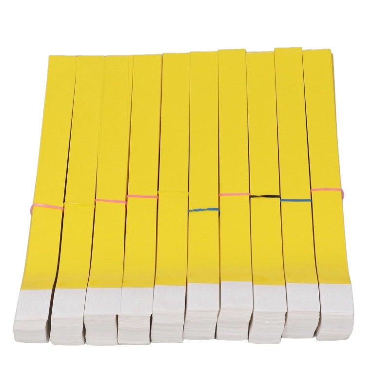 Disposable Wristbands 1000 Yellow Waterproof Adjustable - Tear Resistant Event Wristbands for Playgrounds Concerts Crowded Event Identification - Image 4