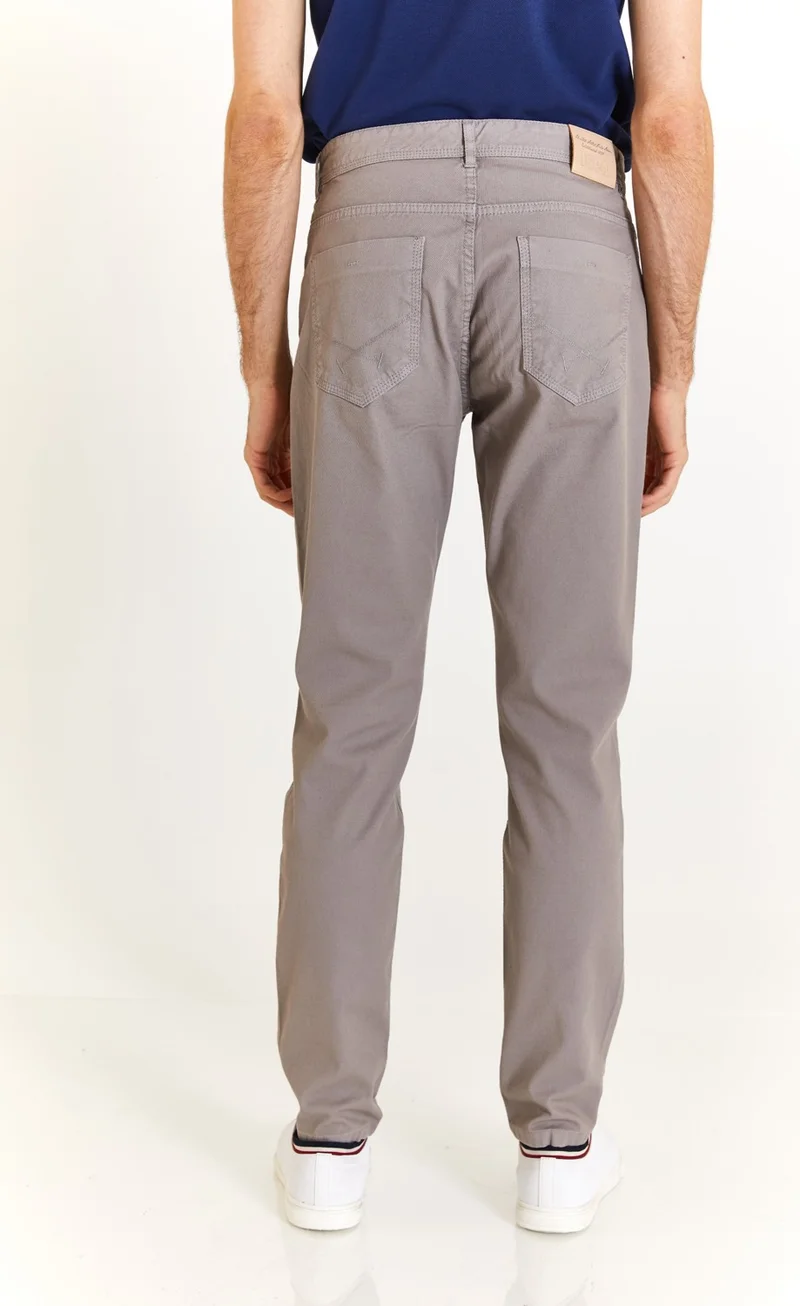 يو اس بولو اسن Base. Polo Assn. Standard Mold Straight Leg Normal Waist Dark Gray Men's Trousers 1873679