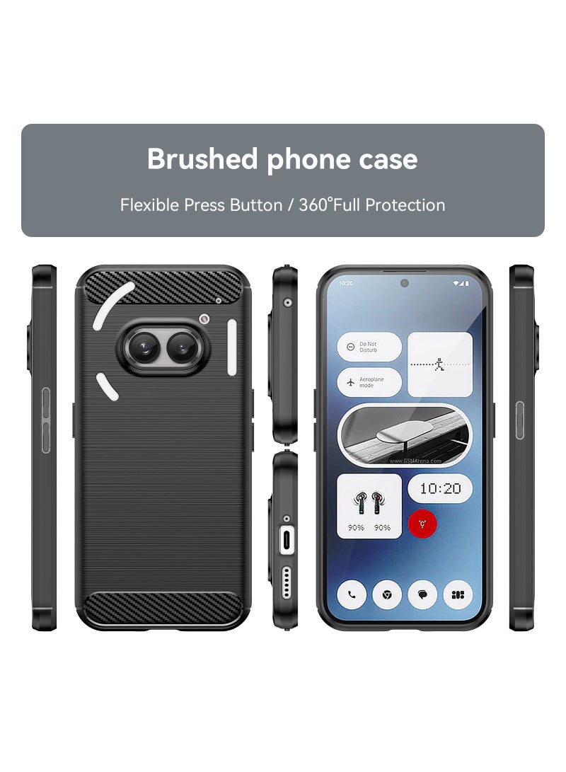 Phone Case for Nothing Phone 2a Soft TPU Brushed Texture Anti-Slip Cover - Image 2