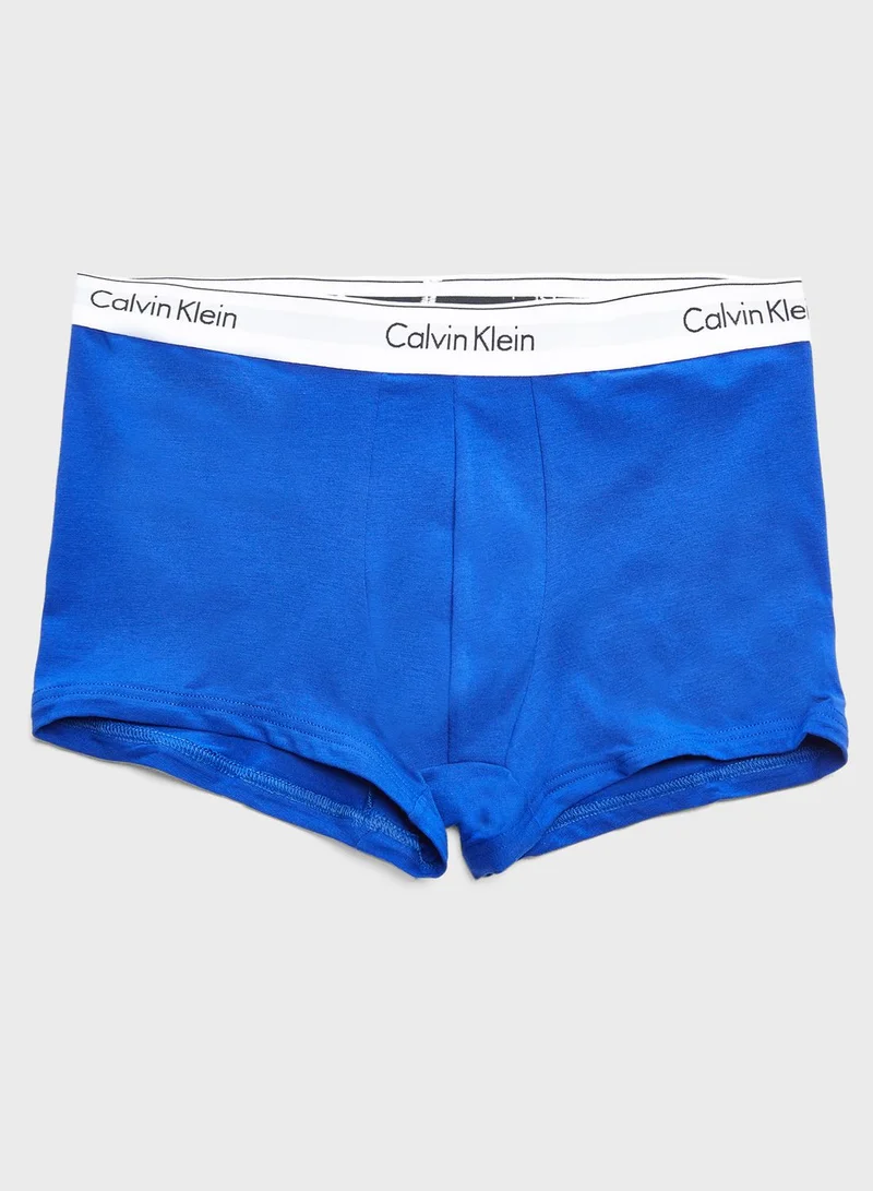 CALVIN KLEIN 2 Pack Logo Print Strap Trunks