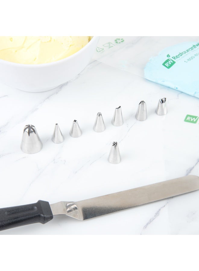 Restaurantware Pastry Tek Piping Tip, 1 Reusable Drop Flower Icing Tip - #106, Dent-Resistant, Stainless Steel Pastry Tip, Dishwasher-Safe, Decorate Cupcakes, Cakes, or Cookies - Image 3