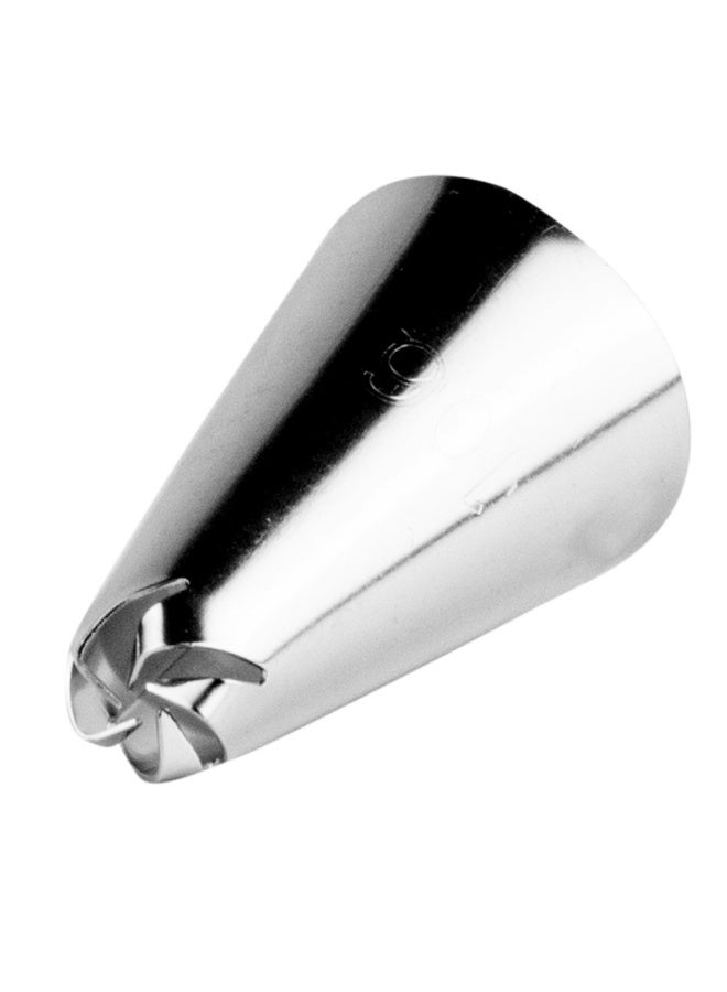 Restaurantware Pastry Tek Piping Tip, 1 Reusable Drop Flower Icing Tip - #106, Dent-Resistant, Stainless Steel Pastry Tip, Dishwasher-Safe, Decorate Cupcakes, Cakes, or Cookies - Image 1